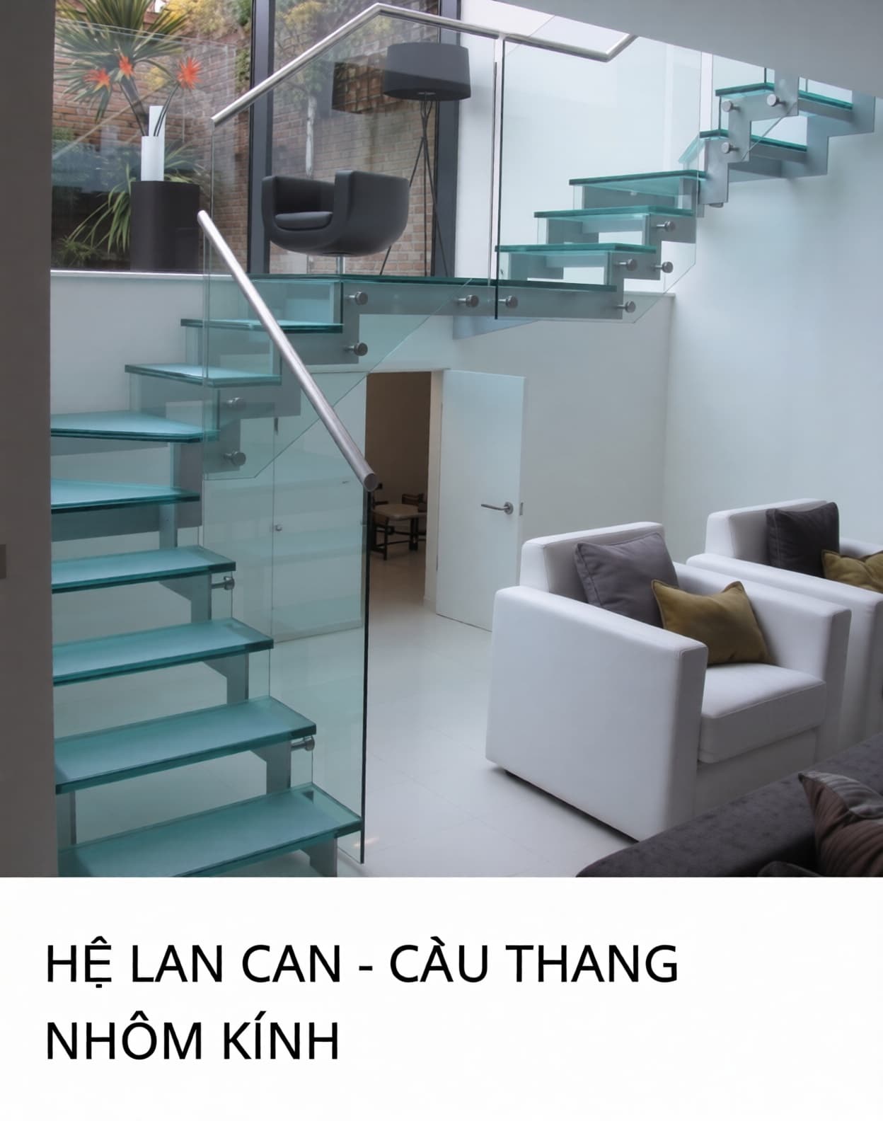 Hệ Lan Can – Cầu Thang Nhôm Kính — lắp đặt tại Cần Thơ